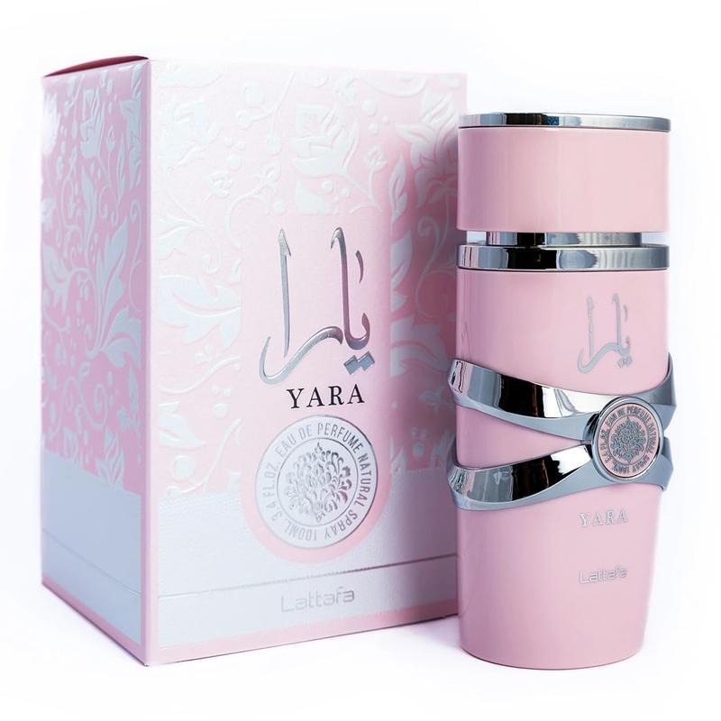 Lattafa Yara para Mulheres Eau de Parfum Spray, 3.4FL.OZ, Fragrância Floral, Perfume com Aroma de Baunilha, Colônia Perf