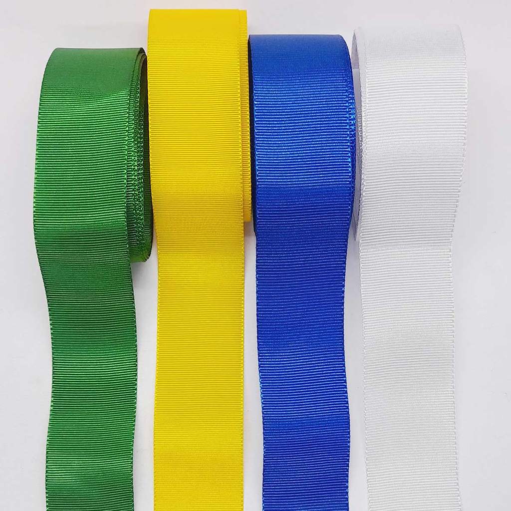 kit Combo 4 Fitas Gorgurão Brasil 1354/38mm 2,5mt cada (10mt)