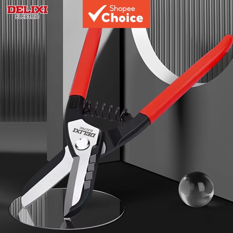 Tesoura de Chapa de Ferro de 10 Polegadas DELIXI ELECTRIC, Ferramentas Manuais Industriais de Alta Resistência,