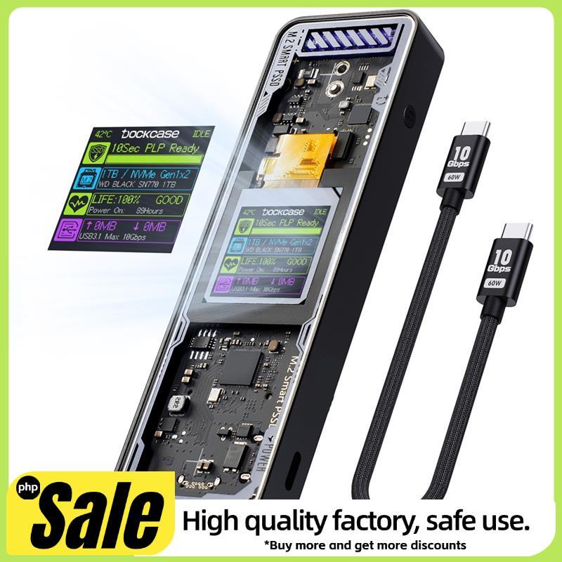 Gabinete SSD Inteligente 2280 M . 2 NVMe Cyber Design Explorer Edition Com Display LCD Max 10GBps Tipo-C