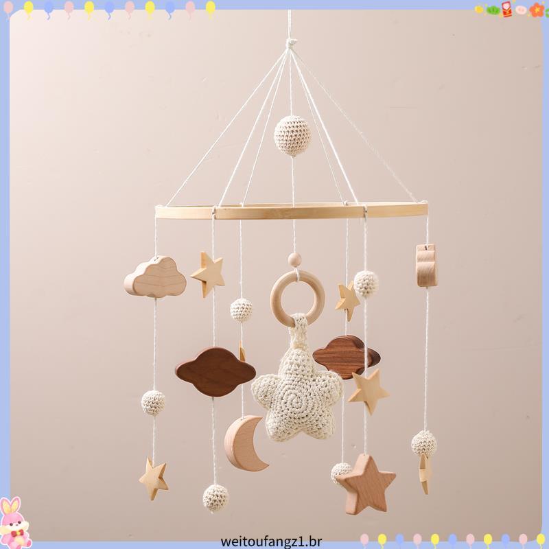 Móbile Musical Giratório Brinquedo Para Berço Bebe—As estrelas
