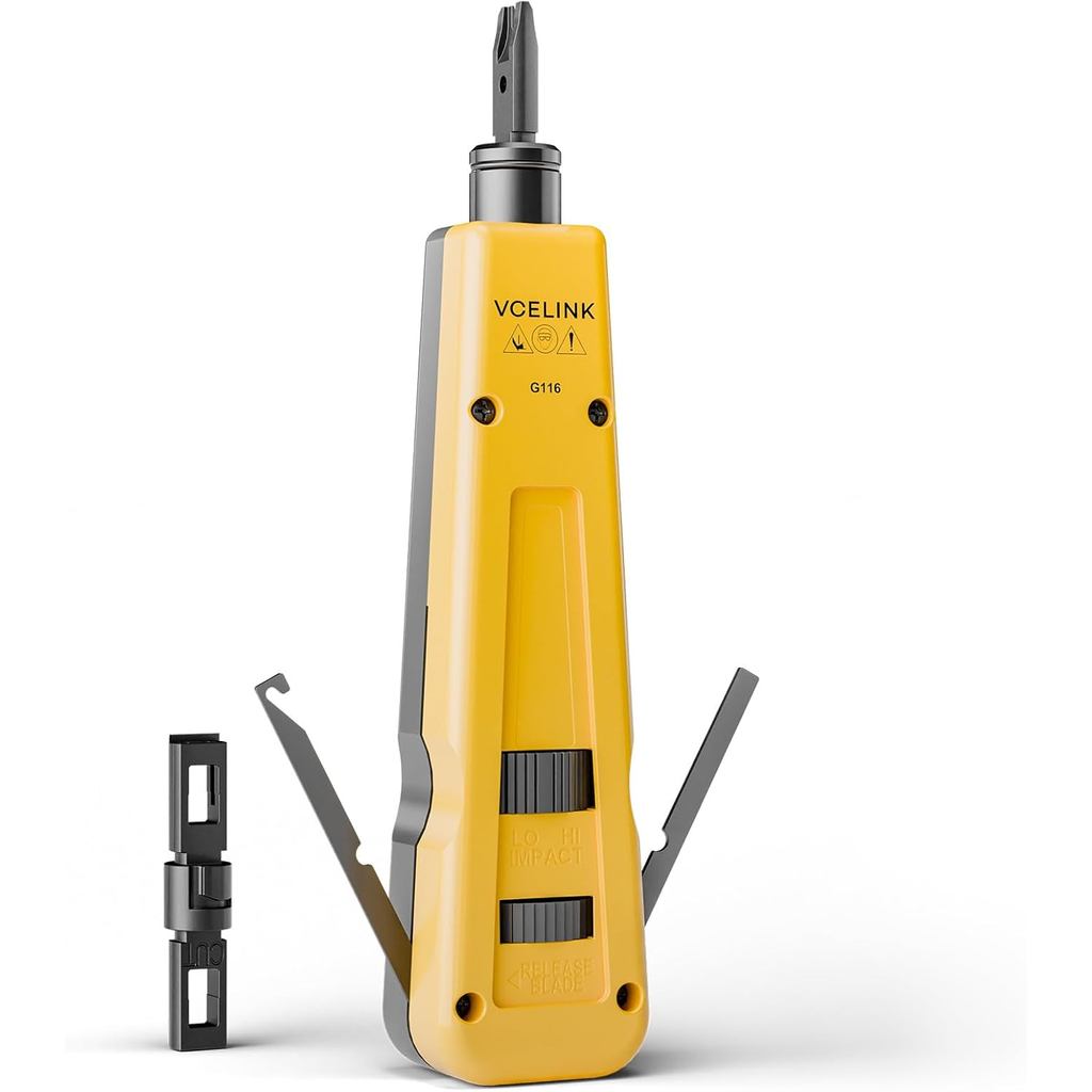 Ferramenta de Impacto VCELINK com 110 e 66 Lâminas, Kit de Ferramentas de Impacto para Cabos de Rede, Ferramentas de Ins