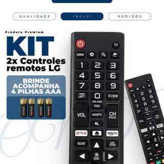 Kit Controle Remoto LG Smart TV  Compatível COM LCD LED HDTV UHD OLED 3D E 4K
