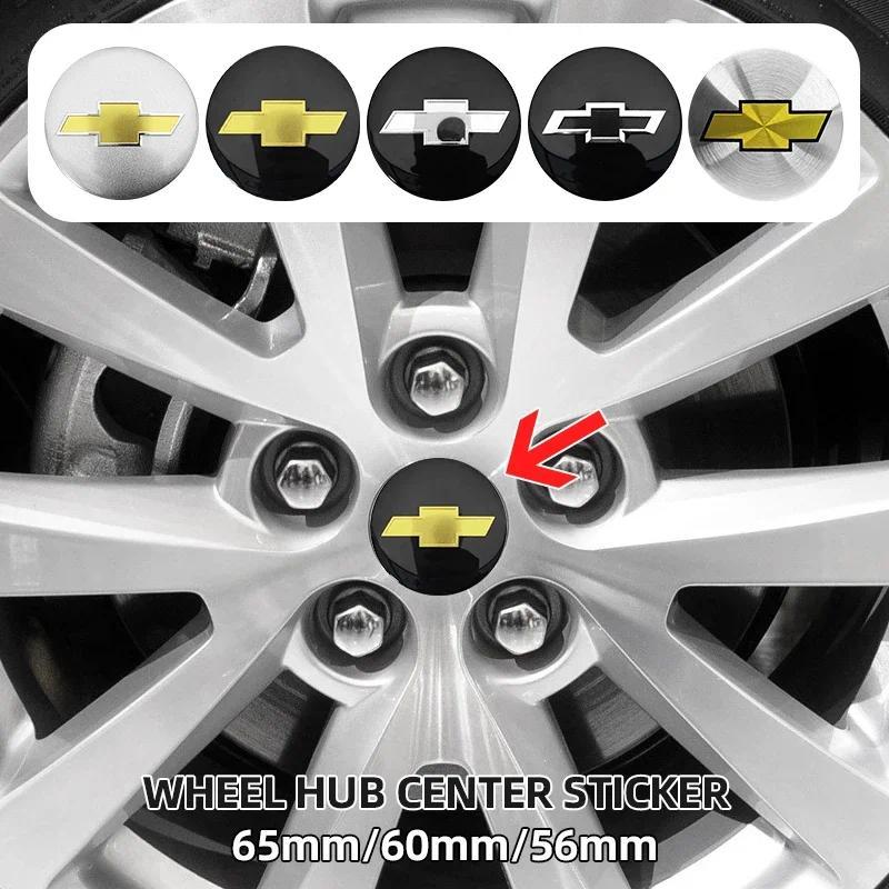 3D 4 Pçs 56mm 60mm 65mm Centro Da Roda Do Carro Hub Tampa Adesivos Decalque Para Chevrolet Aveo Cobalto Cruze Trax Camar