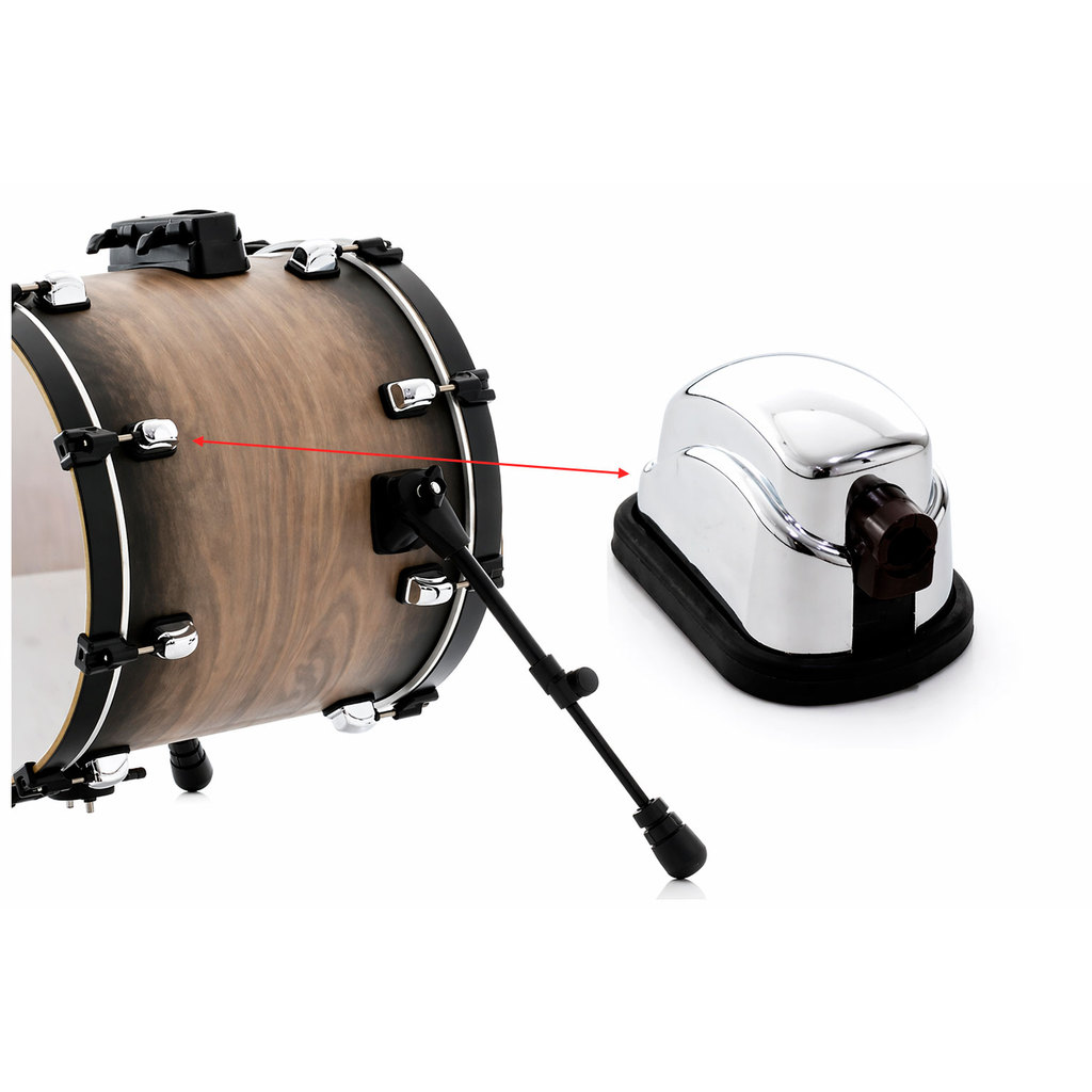 CANOA SIMPLES PARA BUMBO MODELO CONCEPT - CROMADA PAC120CR