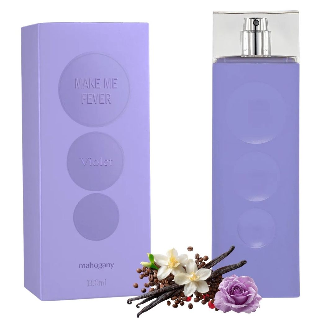 Fragrância Desodorante Corporal Make Me Fever Violet 100ml Mahogany