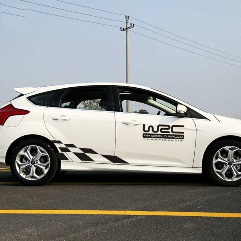 Corpo Do Carro WRC Rally Rcing Adesivo Decalque De Vinil Decoração Estilo Para Ford Focus VW Assento De Golfe Ibiza Mazd