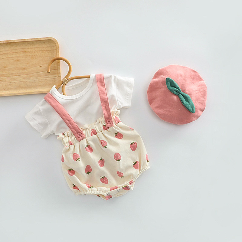 Roupas de verão 1 ano de idade bebê portador macacão tamanho 66 bebê menina 6 meses roupas macacão bebê macacão estiling