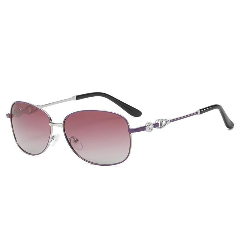 Novo Estilo Moda Feminina Óculos De Sol Polarizados Elegante Gradiente Lente Quadro Senhoras Viagem