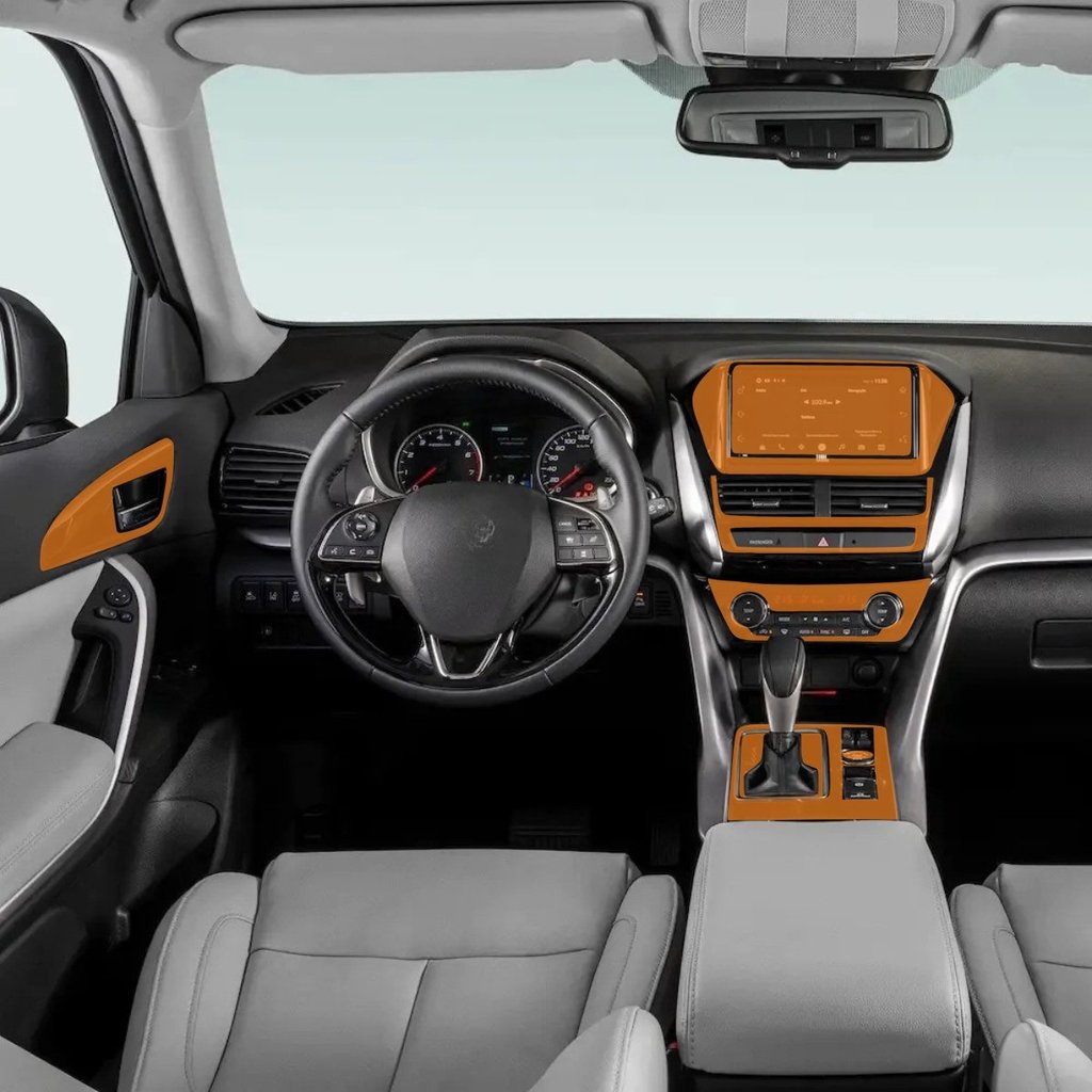 Película PPF Proteção Kit Interior Completo Mitsubishi Eclipse Cross HPE 2025 Transparente TPU Anti Risco