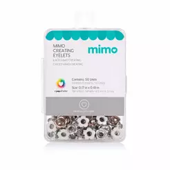Ilhós Mimo Creating - Flor - Branco - 5 mm - 50 Unids