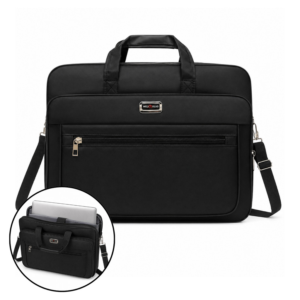Bolsa Case Capa Notebook Pasta Impermeável Trabalho Estudo 13" á 15" Alça Transversal Maleta Executiva