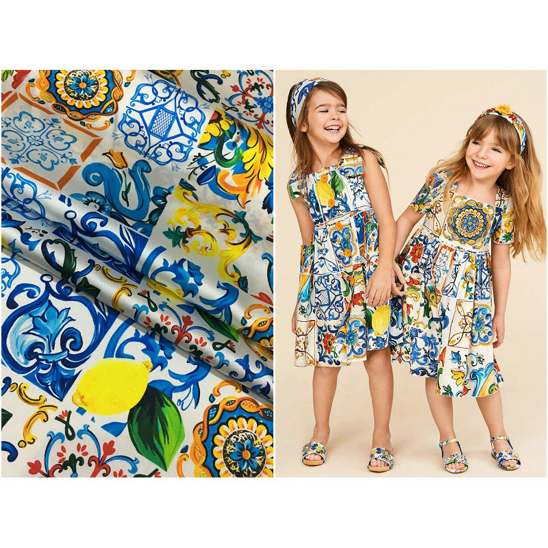 Tecido de cetim de seda largo estilo siciliano esmalte impressão estiramento amoreira seda camisa vestido tecido