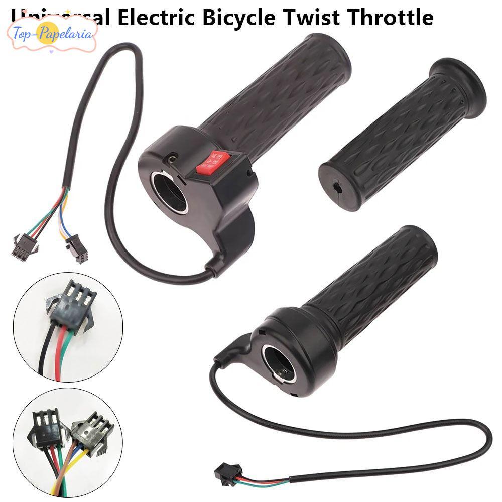 Punho Perfumado Do Acelerador De 1 Par , Alça Giratória Universal 12-72V , Acessório De Bicicleta Elétrica Sensor Hall