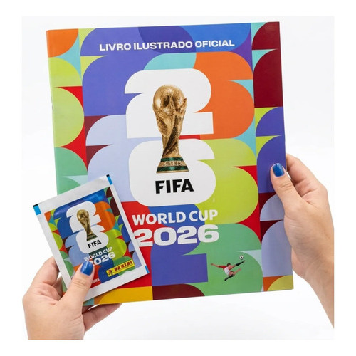 Álbum Copa Do Mundo Fifa 2026 Futebol Capa Mole Colecionavel