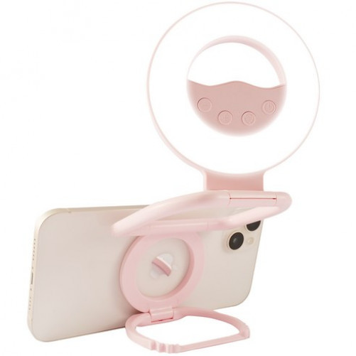 2-in-1 Phone Light MagSafe Magnetic Ring Light LED Selfie Light 360-Degree Rotat