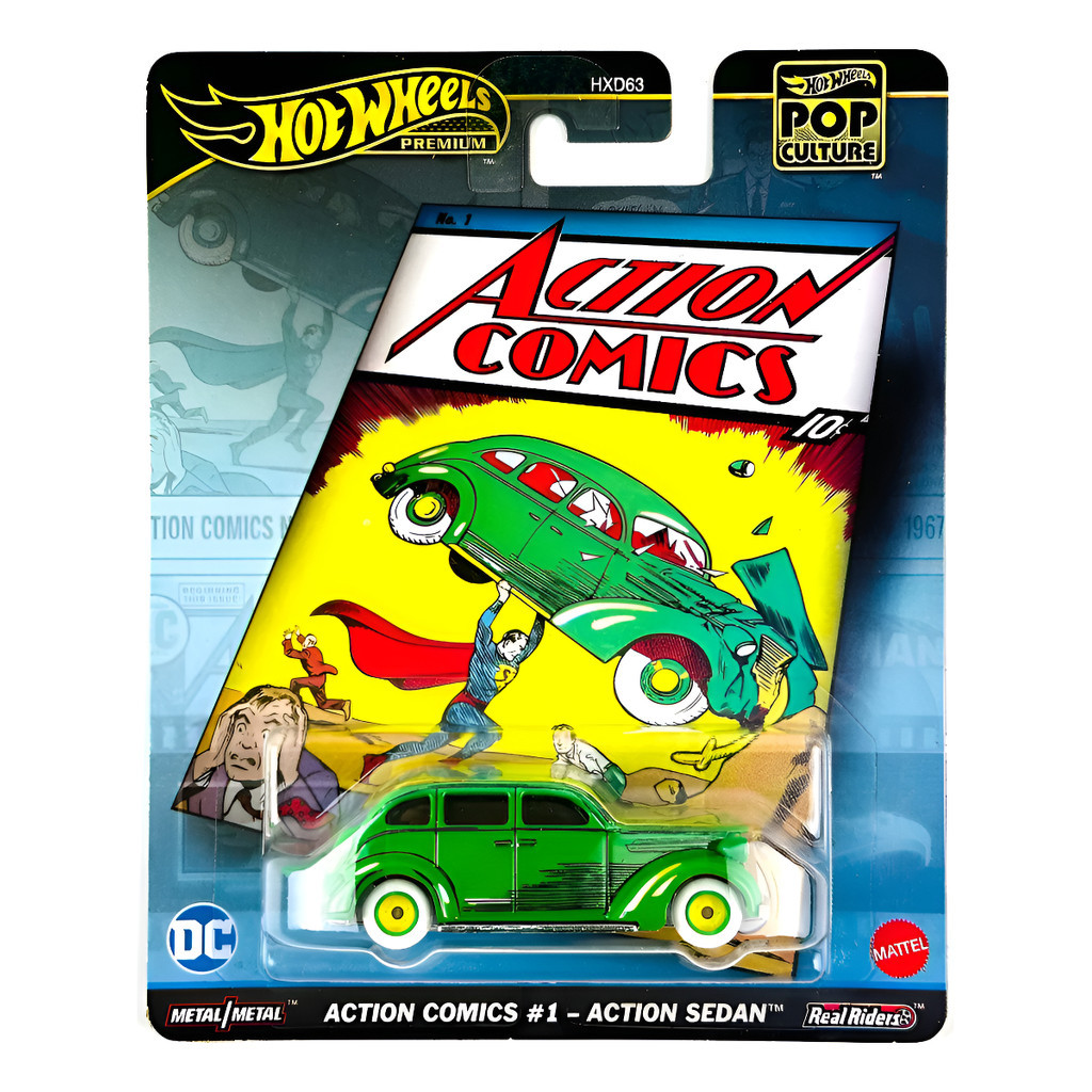 Carrinho Hot Wheels - Action Comics Sedan Berline Hvj50