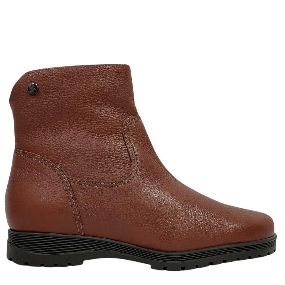 Bota Feminina Cano Curto Bottero Coturno em Couro 369207