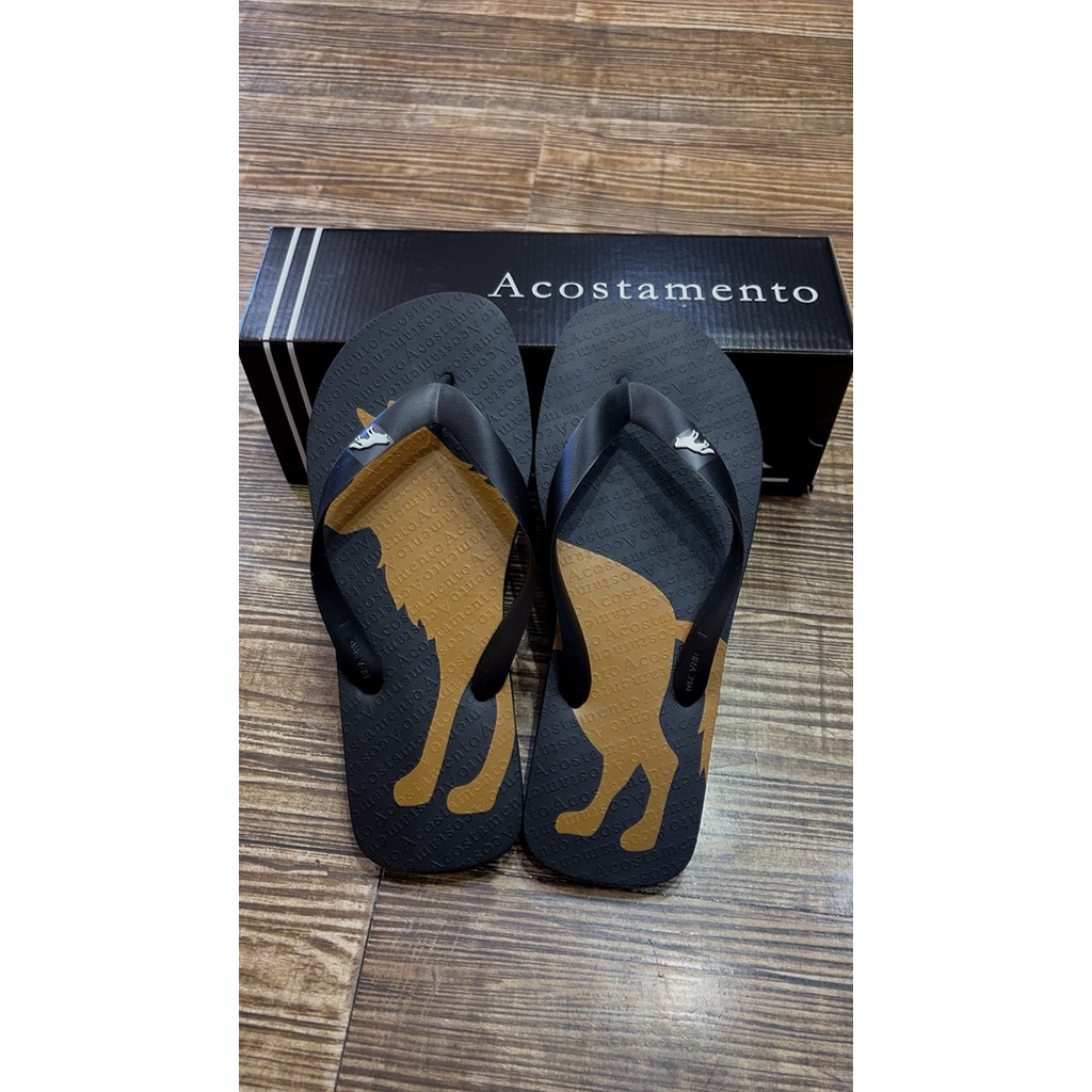 Chinelo Masculino Acostamento Lobo Grande - Ocre Original