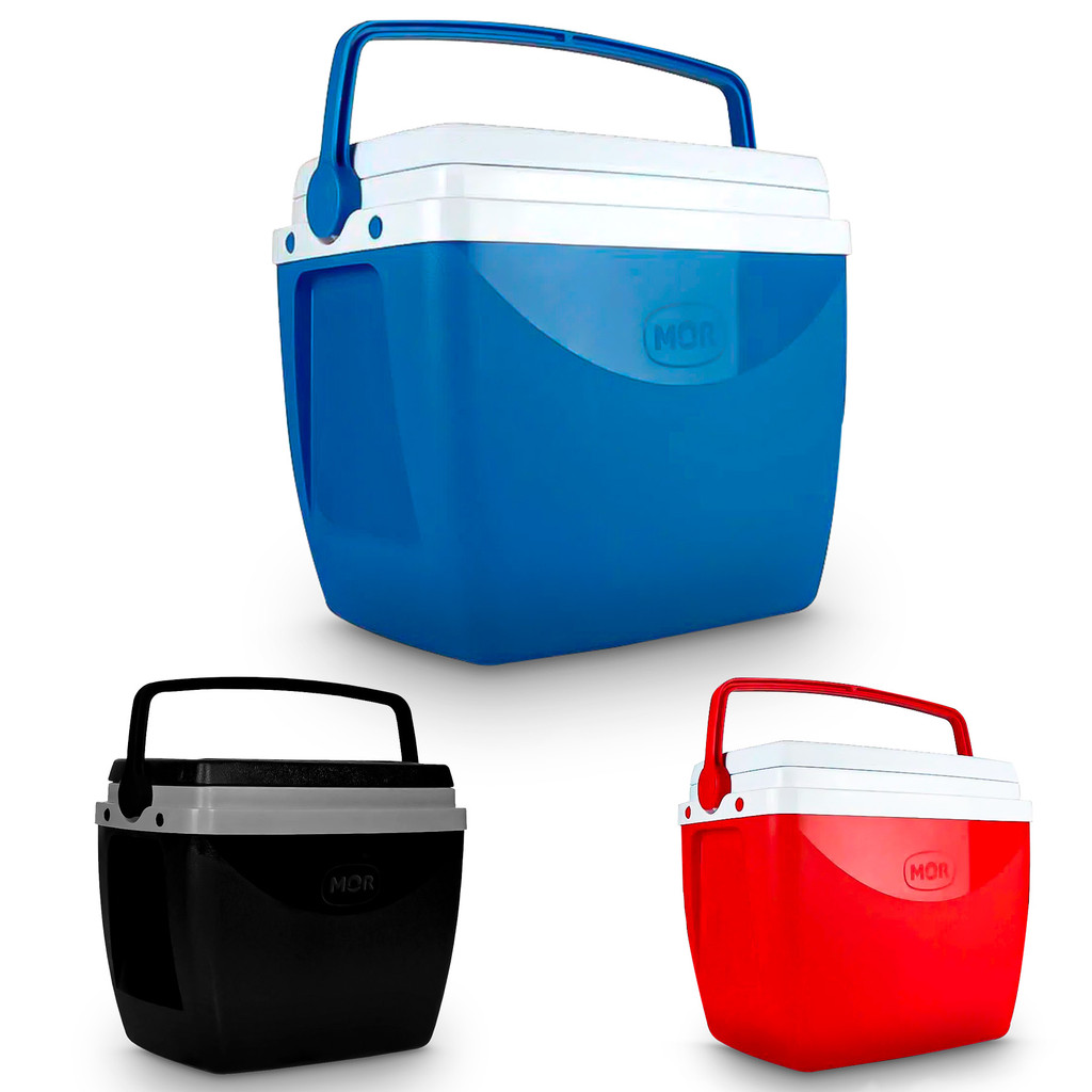 Cooler 34 Litros Caixa Térmica Mor Isolamento Em Isopor Para Bebidas Resistente Praia Camping