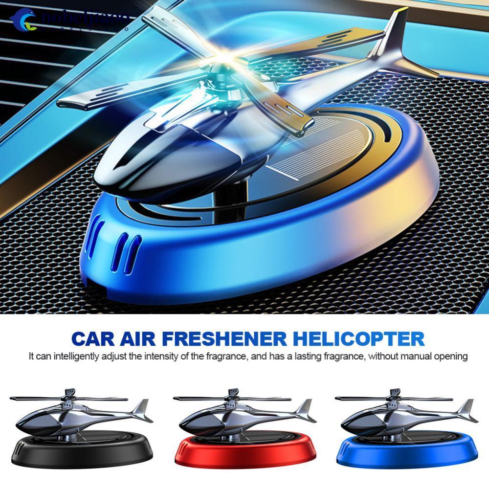 NOBELJIAOO Solar Interior Do Carro Fragrância Helicóptero Ambientador Ornamentos Decoração Rotativa Difusor De Aroma H9V
