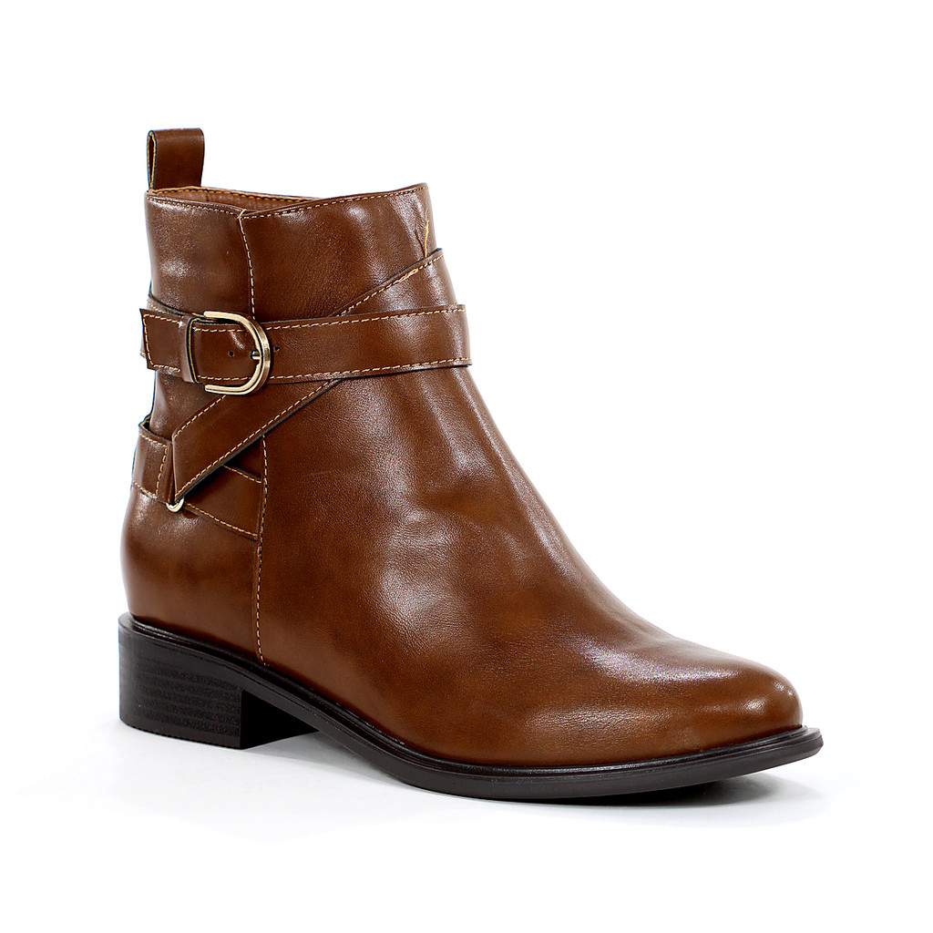 Bota Anacapri Fivela Lateral Marrom - Feminino
