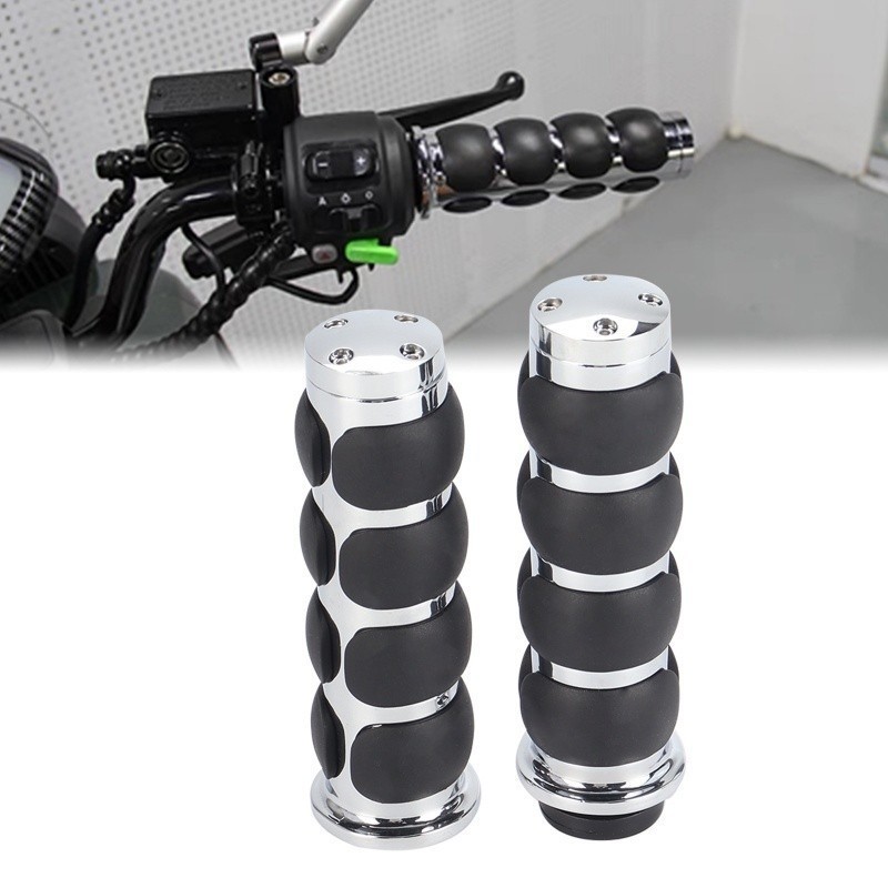 1 Par Manopla Moto Cromada Shadow 600 750 Punho 1 Polegada /25mm