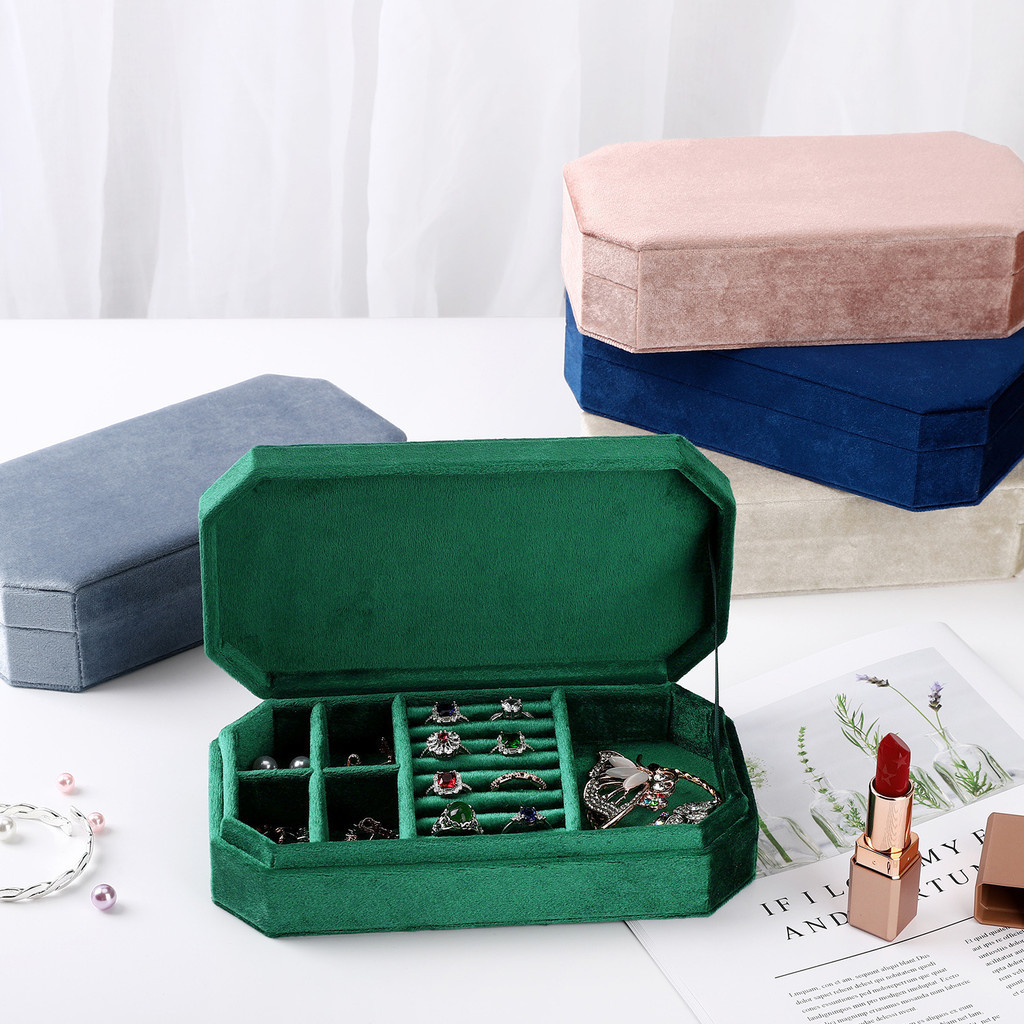 Caixa de embalagem de pulseira High-End caixa de armazenamento de jóias anel colar caixa de viagem portátil Retro caixa 
