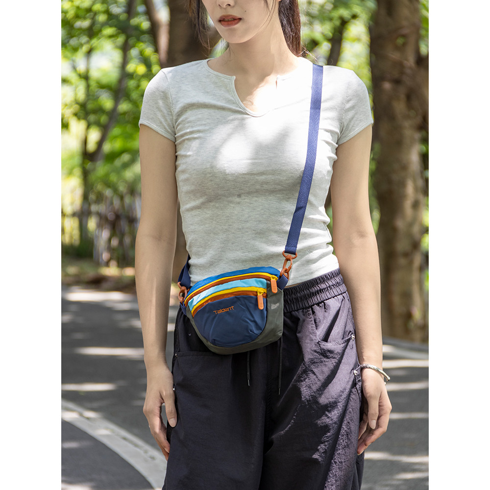 Dopamina contraste cor pequena bolsa de ombro feminina leve pequena mochila lazer esportes saco ao ar livre Ultra-leve 2
