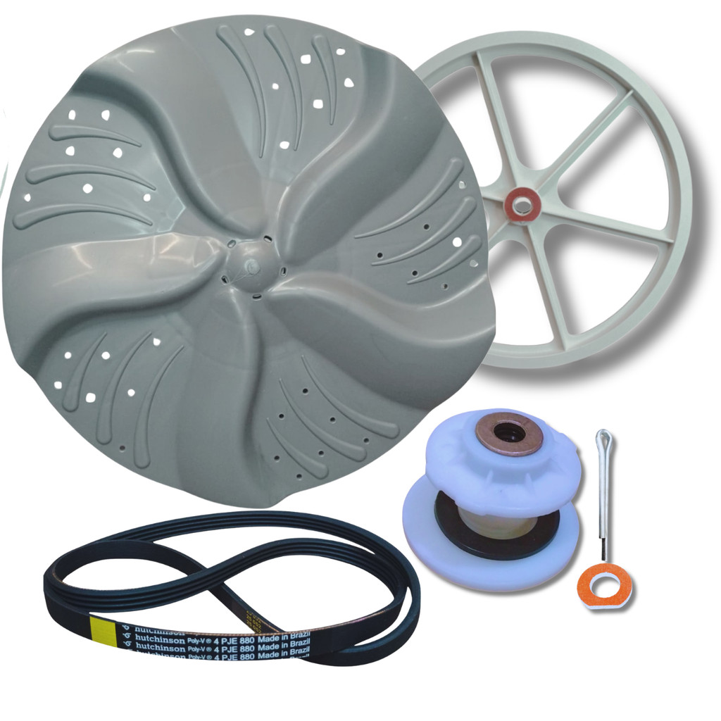 Agitador Compatível Com Tanquinho Colormaq Com Polia Correia  E Cubo Bronze   Lcs Lcb 14Kg 20Kg