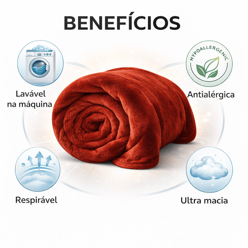 Kit 2 Manta de Casal Estampada 1,80 x 2,00 Felpuda Antialérgica Premium Macia Lavável Quentinha Sofá Cama — imagem 2 de 2