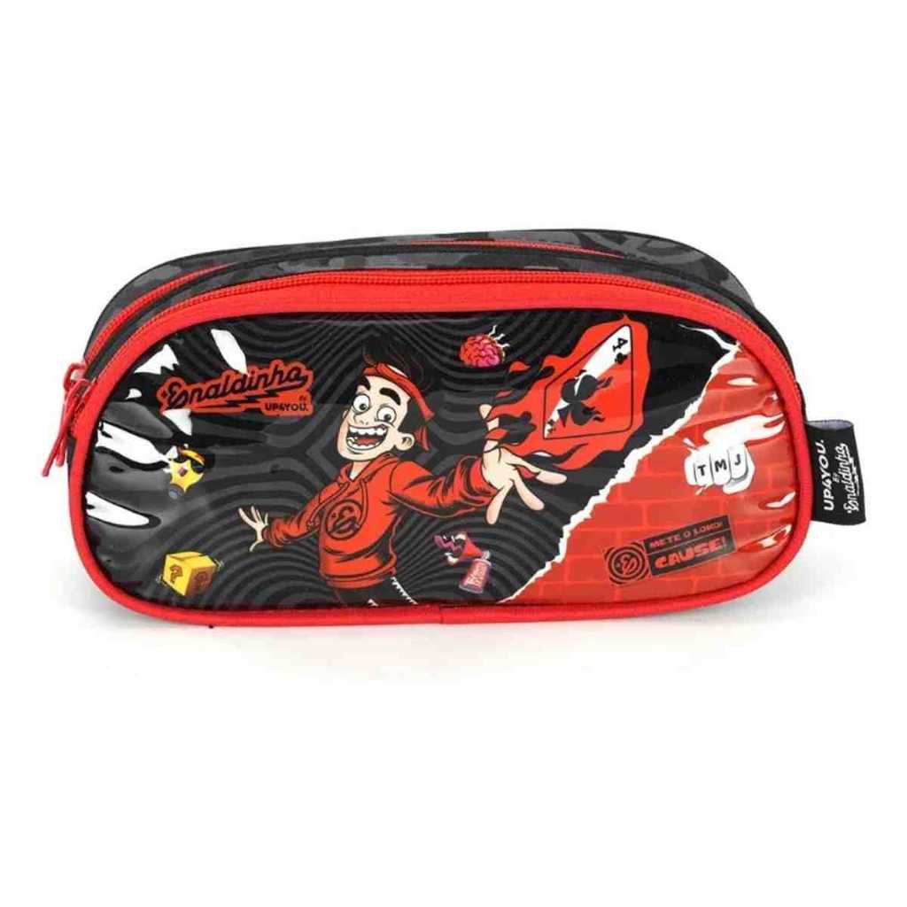 Estojo Escolar UP4YOU Enaldinho Preto EI42224UP0600 em Oferta na Shopee