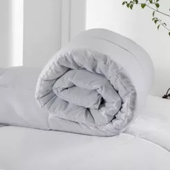 Edredom Microfibra Toque De Petalas Prata