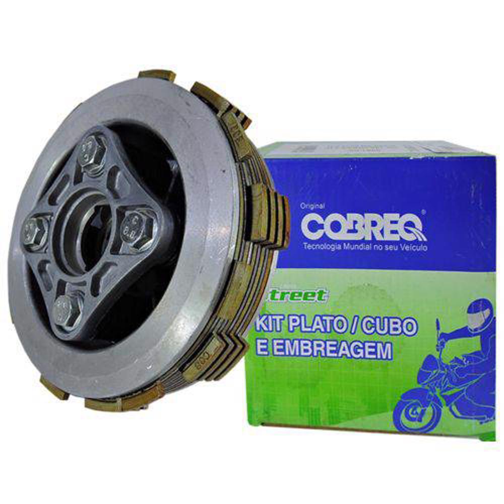 KIT EMBREAGEM COMPLETA COBREQ (PLATO / CUBO / DISCOS) TITAN 150 / FAN