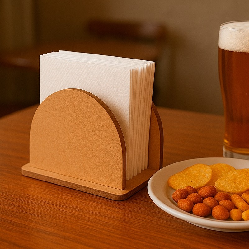 Kit Porta Guardanapos Meia Lua Decoração de Mesas Festa Restaurante Lanchonete Bar em MDF em Oferta na Shopee