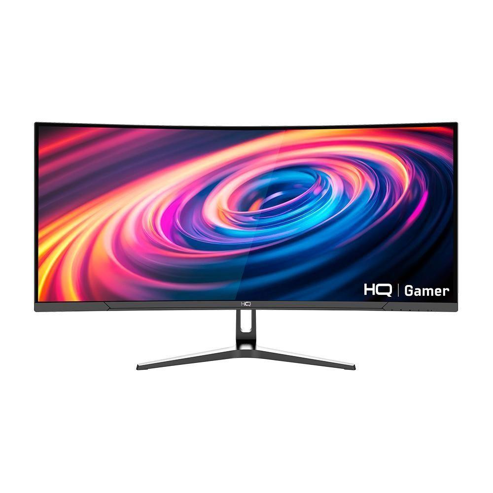 Monitor Gamer Curvo HQ Premium 34” Ultrawide QHD 3440x1440, 165Hz, 1ms, AMD FreeSync, HDMI, DP - HQ34C16 em Oferta na Shopee