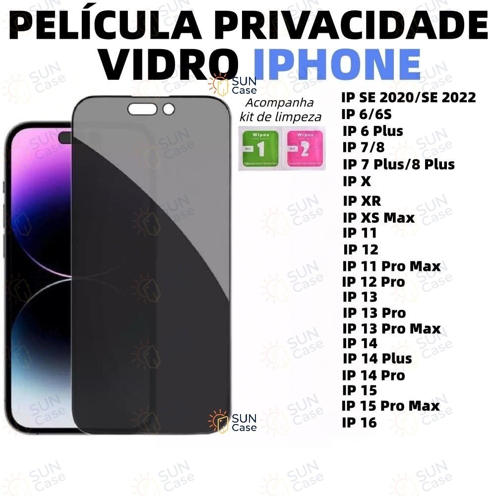 Película Para iPhone 17 16 15 14 13 12 11 X XS XR 7 8 6 6S SE Pro Max Plus 2020
