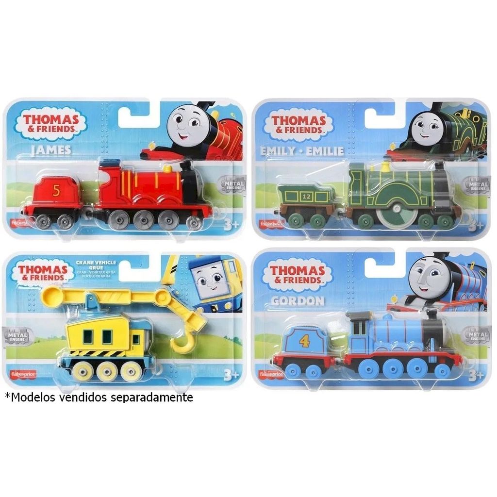 Trem + Vagão - Thomas e Seus Amigos Track Master - Metal - Fisher Price - Mattel