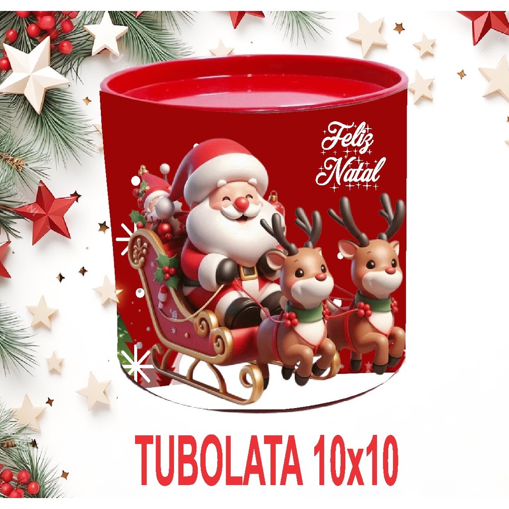 kit Tubolata  Personalizada Natal  10x10 - fazemos todos os temas