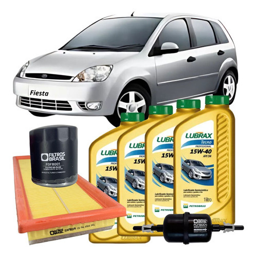 Oleo Motor Ford Fiesta 1.0 Lubrax 15w40 Api Sn 2005 Até 2013 em Oferta na Shopee