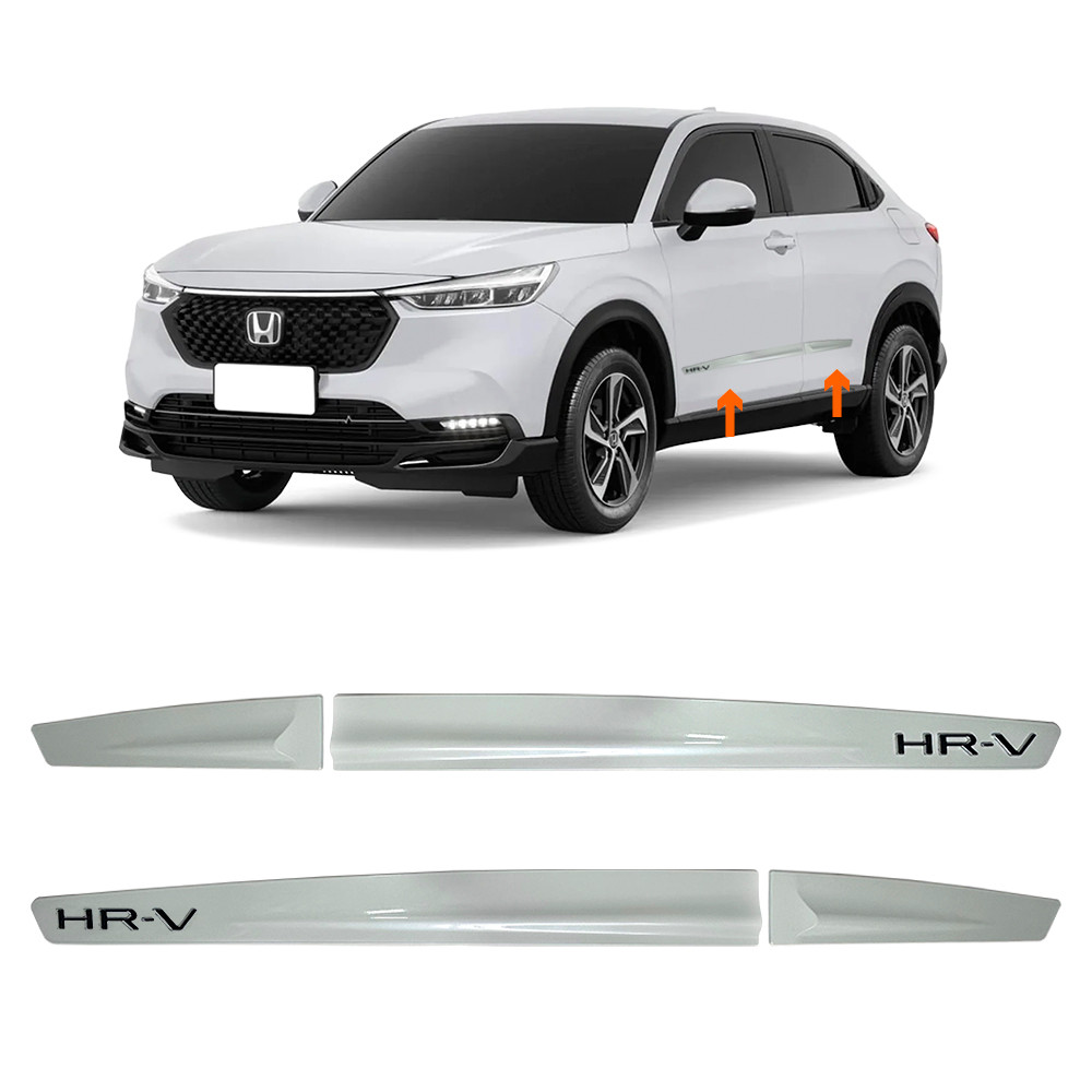 Friso Lateral Pintado Honda HR-V 2022 a 2025 Branco Topazio