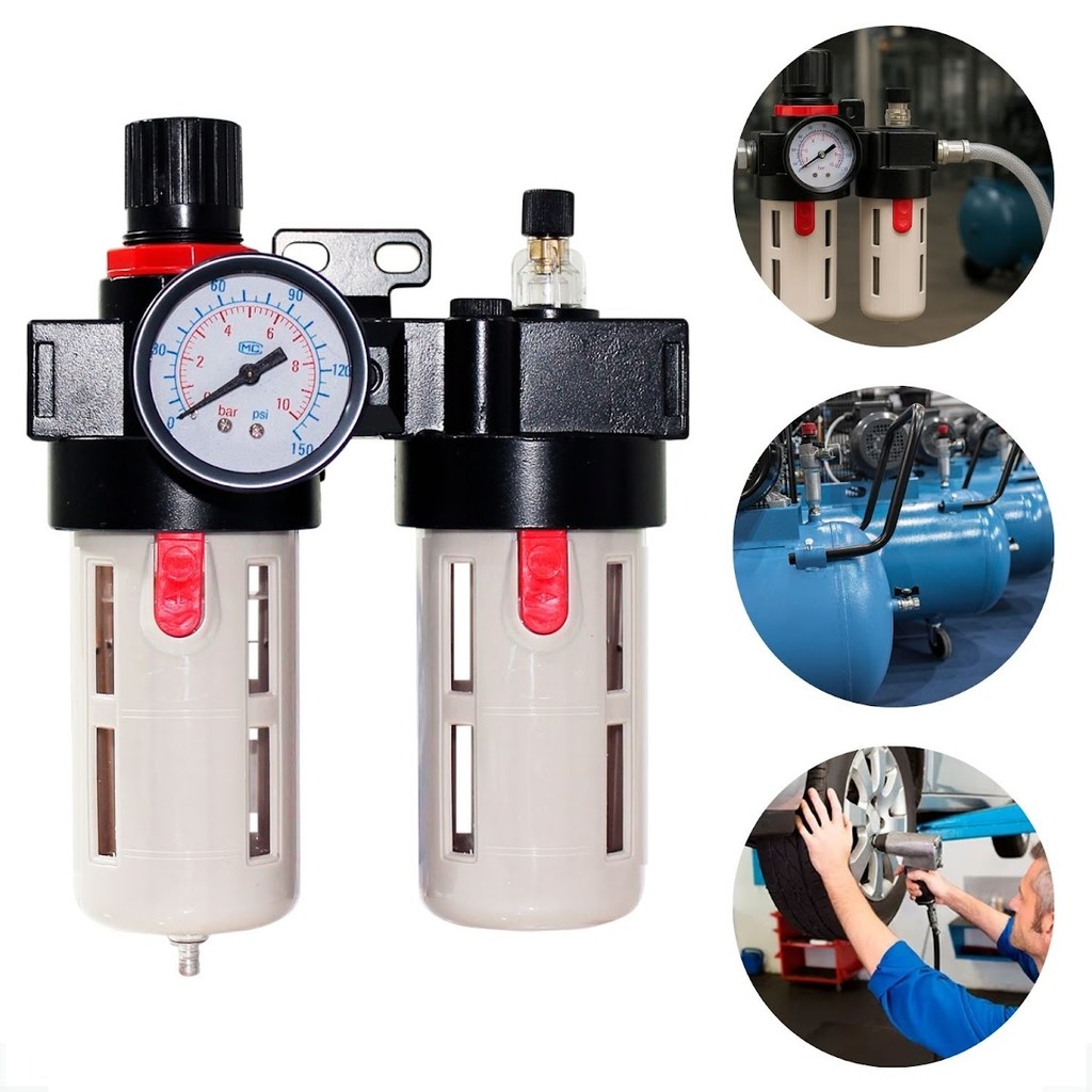 Filtro Regulador De Ar Lubrifil 1/2 Profissional Compressor em Oferta na Shopee