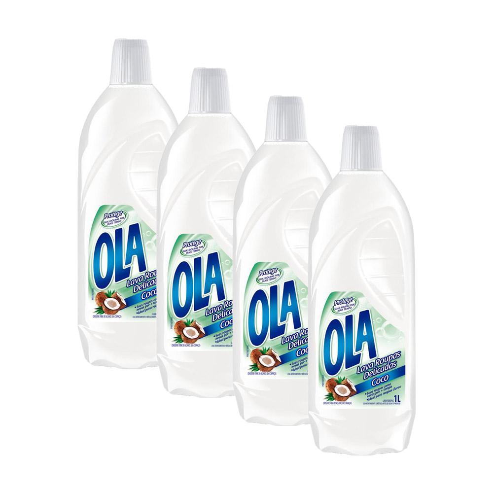 Kit 4 Lava Roupas Ola Coco 1L em Oferta na Shopee