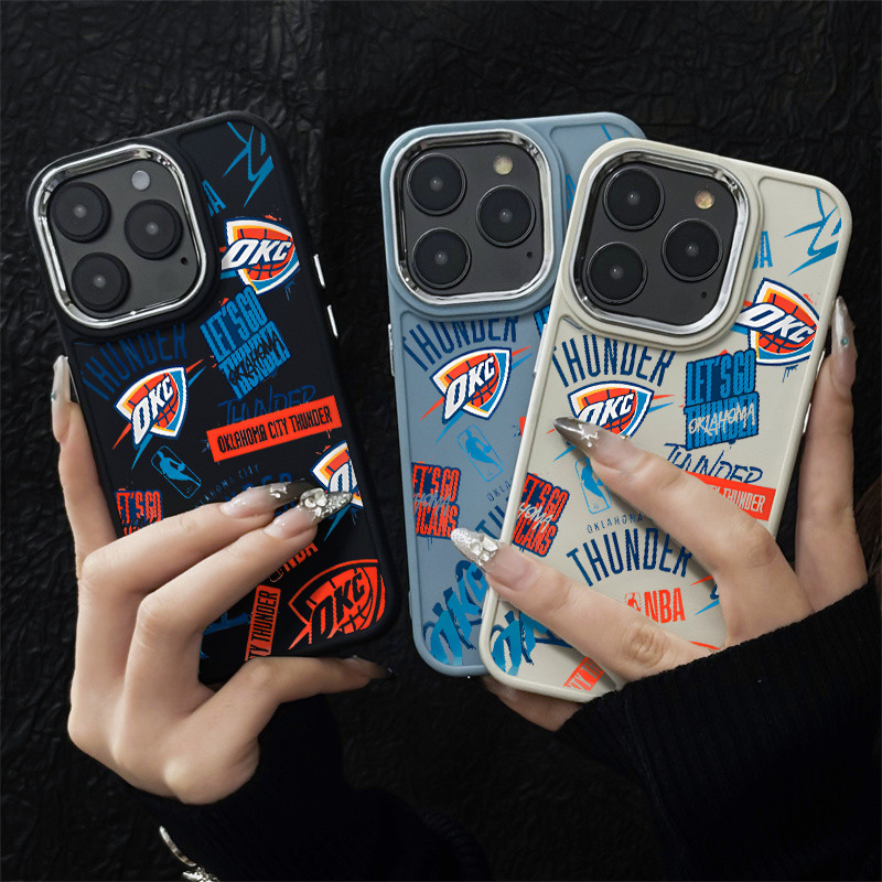 Capinha de celular OKC Thunder luxo para iPhone 11 13 12 pro xr xs max 14 15 16 pro max 14 plus case anti impacto