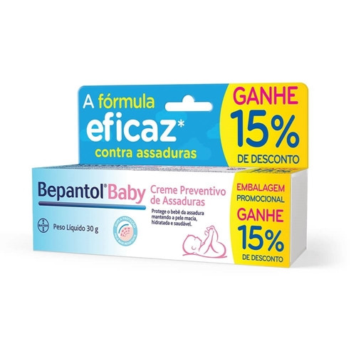 Bepantol Baby Creme Contra Assadura 30g Bayer Hipoalergênico Cuidado e Proteção Diária