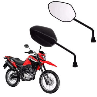 Par de Par Espelho Retrovisor  Moto Honda Titan  Fan  Start 125 150 160  NXR  BROS 150 160 2017 em Oferta na Shopee