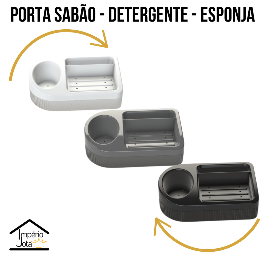 PORTA SABÃO - DETERGENTE - ESPONJA em Oferta na Shopee