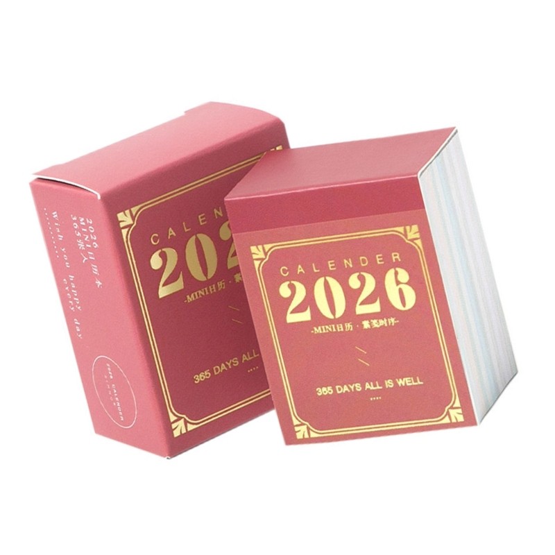 Hi * 2026 Calendário Mesa Rasgável Diário 365 Dias Notas Leves E Portáteis Para Tarefas Diárias Lembrete