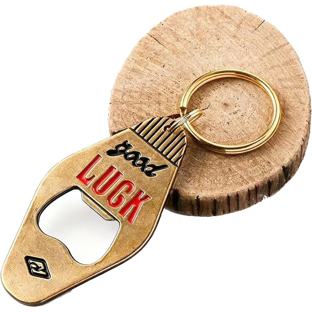 Chaveiro De Latão Vintage Fofo Para Chaves De Motocicleta E Carro , Token Retrô De Boa Sorte Homens Mulheres . Presente 