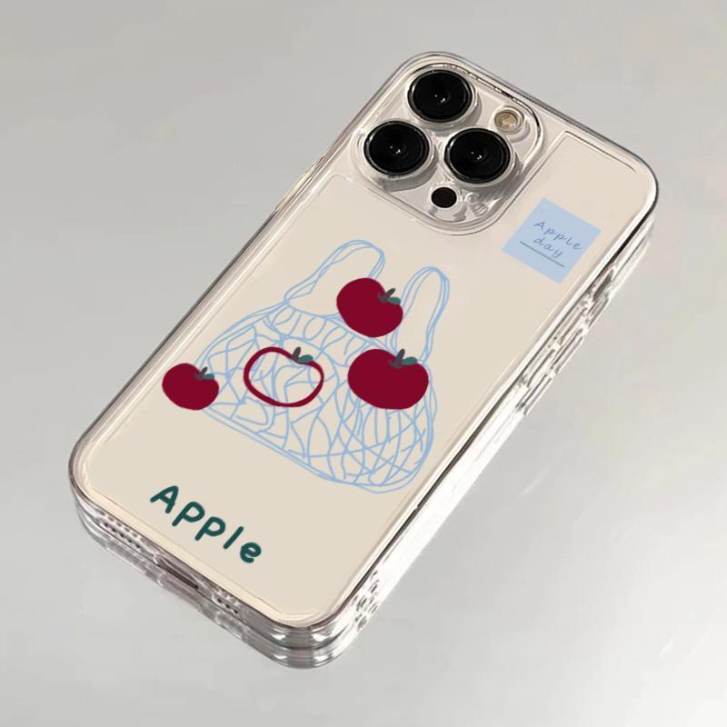 Softcase iPhone Anti-impacto Apple Gráfico iPhone7 8 11 12 13 14 15 16 17 Pro Max 16 Plus XR 17 Capa Transparente De Ar